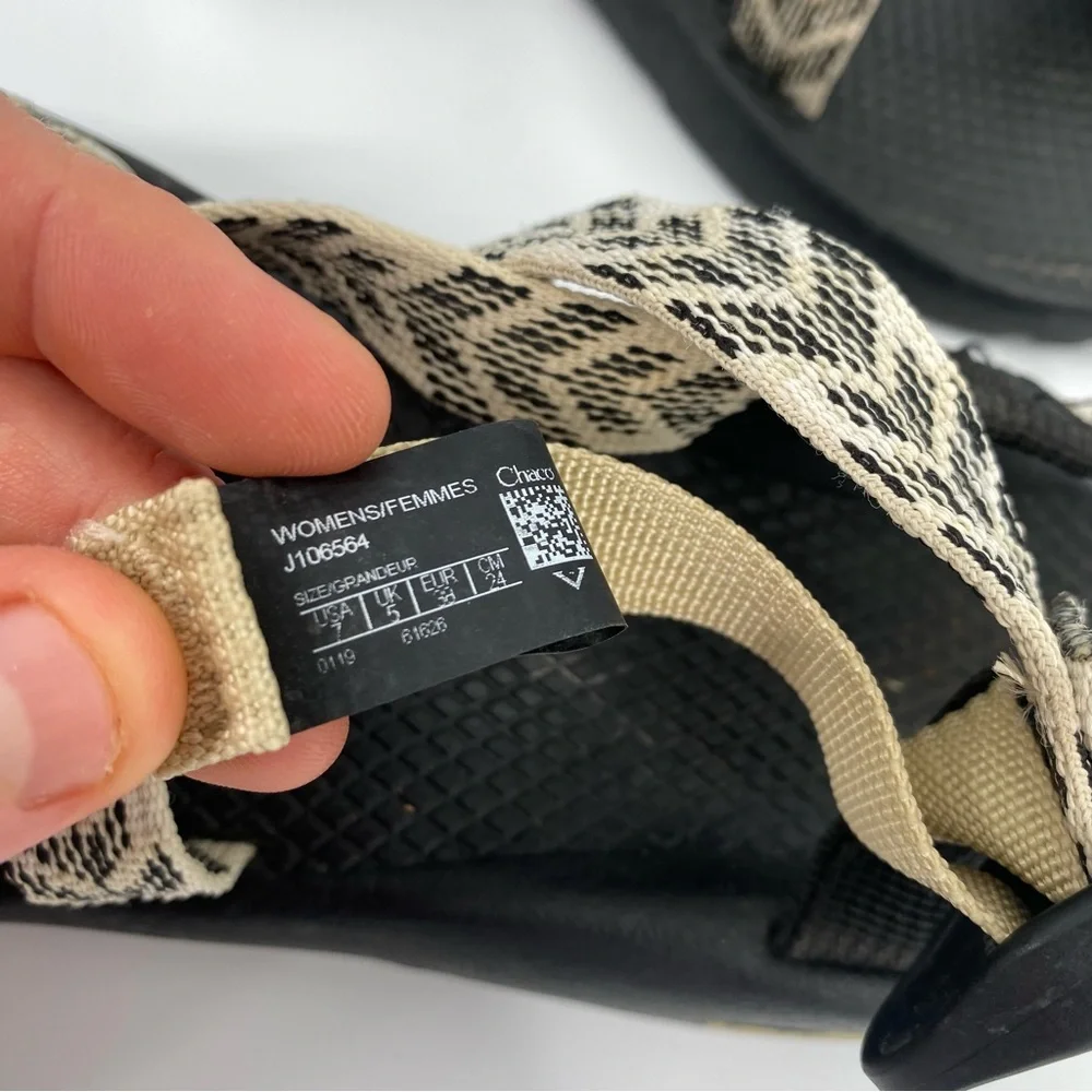 Chaco Z/Cloud X2 Sport Sandals Women’s Size 7 – Geometric Black Tan - Picture 5 of 6